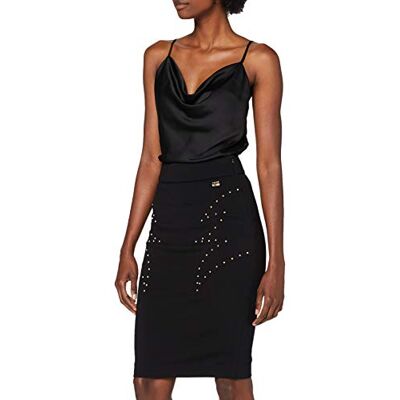 A9IVA310 Roberto Cavalli Spódnica midi z koniami klasy damska, czarne, 40 A9IVA310 Roberto Cavalli Spódnica midi z koniami klasy damska, czarne, 40