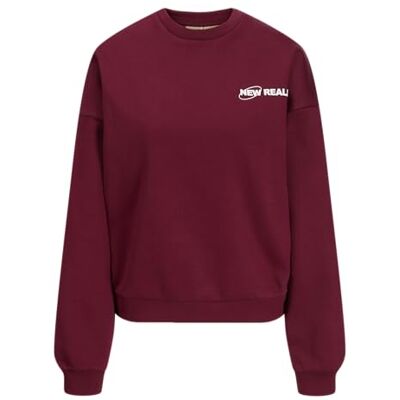 12281231-4813943 JACK & JONES Jxruby RLX Ls Crew SWT damskie, Cabernet, XS 12281231-4813943 JACK & JONES Jxruby RLX Ls Crew SWT damskie, Cabernet, XS
