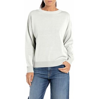 DK3566.000.G23670 Replay Sweter damski, 707 masło, L DK3566.000.G23670 Replay Sweter damski, 707 masło, L
