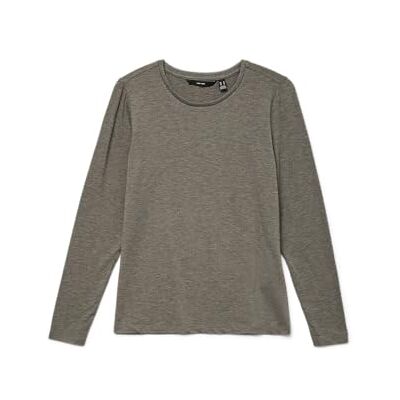 10260456-4763998 VERO MODA Vmava Ls Top JRS Ga Noos koszulka z długim rękawem, Medium Grey Melange, XS 10260456-4763998 VERO MODA Vmava Ls Top JRS Ga Noos koszulka z długim rękawem, Medium Grey Melange, XS