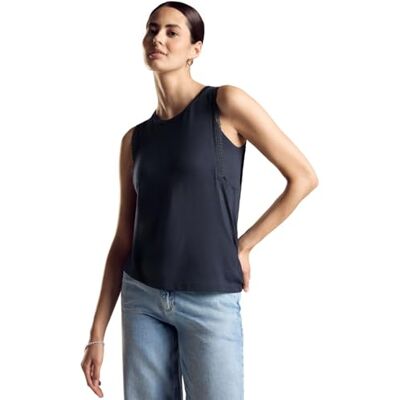 4063046276637 STREET ONE Top z krawędzią szydełkową, Deep Blue, 46 4063046276637 STREET ONE Top z krawędzią szydełkową, Deep Blue, 46