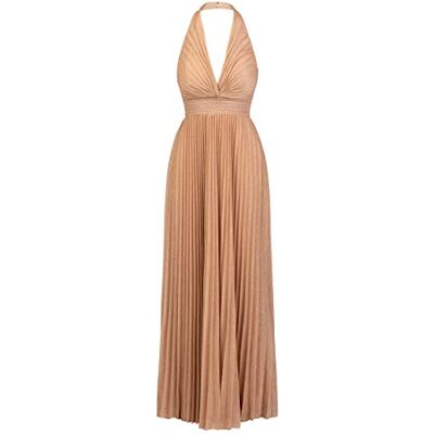 47593 ApartFashion Damska sukienka wieczorowa formalna nocna, złoto, 40 47593 ApartFashion Damska sukienka wieczorowa formalna nocna, złoto, 40