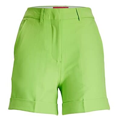 12213192 JACK&JONES Women's JXMARY REG HW PNT NOOS Shorts, Green Flash, XS, zielony (Green Flash), XS 12213192 JACK&JONES Women's JXMARY REG HW PNT NOOS Shorts, Green Flash, XS, zielony (Green Flash), XS