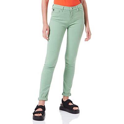 W Q 387 00 S 3795 Love Moschino Damskie spodnie skinny ze stretchu Lyocell Gabardyna, zielony, 26 W Q 387 00 S 3795 Love Moschino Damskie spodnie skinny ze stretchu Lyocell Gabardyna, zielony, 26