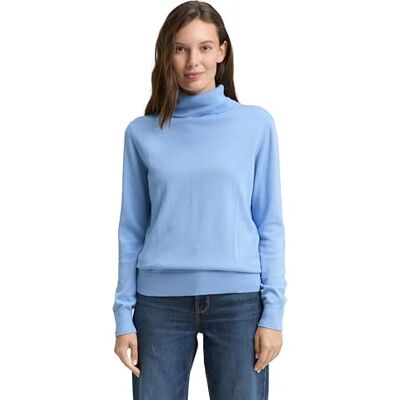 1047675 TOM TAILOR Sweter damski, 34587 Light Fjord Blue, XXS 1047675 TOM TAILOR Sweter damski, 34587 Light Fjord Blue, XXS
