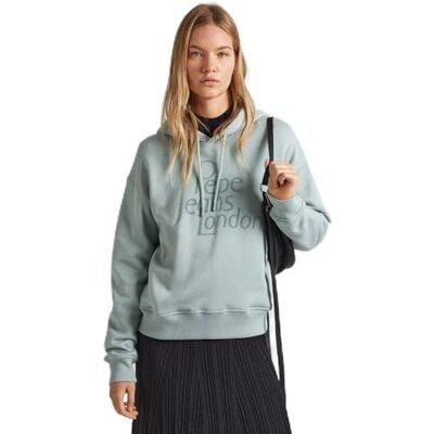 PL581397 Pepe Jeans Harriet damska bluza z kapturem, Zielony (Hydro Green), XL PL581397 Pepe Jeans Harriet damska bluza z kapturem, Zielony (Hydro Green), XL