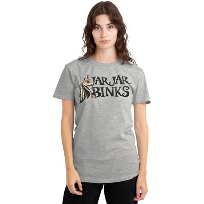 UKWT2-02-SRWS02 Star Wars Jar Jar Binks damska koszulka, Athletic Heather, XXL, Athletic Heather, XXL UKWT2-02-SRWS02 Star Wars Jar Jar Binks damska koszulka, Athletic Heather, XXL, Athletic Heather, XXL