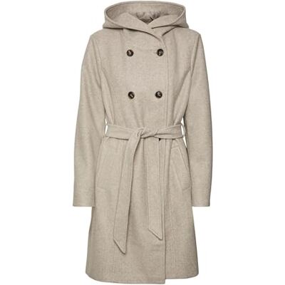 10290662 Bestseller A/S Damski płaszcz VMVINCEFIONA Coat BOOS, Silver Mink/Detail:Melanż, XS, Silver Mink/Detail:MELANGE, XS 10290662 Bestseller A/S Damski płaszcz VMVINCEFIONA Coat BOOS, Silver Mink/Detail:Melanż, XS, Silver Mink/Detail:MELANGE, XS