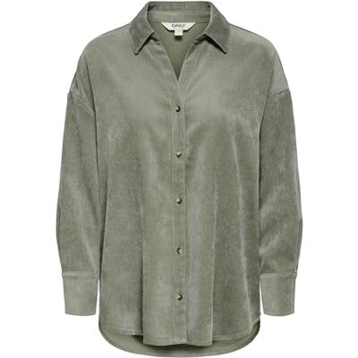15360119-4957592 Onlmarike Life L/S Cord Loose Shirt PNT, Smokey Olive, L 15360119-4957592 Onlmarike Life L/S Cord Loose Shirt PNT, Smokey Olive, L