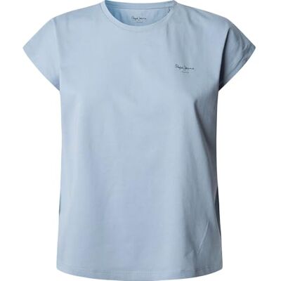 PL506030516XS Pepe Jeans Damska koszulka BLOOMA, niebieska (DAZED BLUE), XS, Niebieski (oszołomiony niebieski), XS PL506030516XS Pepe Jeans Damska koszulka BLOOMA, niebieska (DAZED BLUE), XS, Niebieski (oszołomiony niebieski), XS