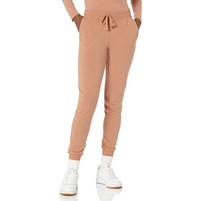 WAE60043FL18_Light Brown Amazon Essentials Damskie polarowe spodnie dresowe do biegania (dostępne w dużych rozmiarach), jasnobrązowe, XXL WAE60043FL18_Light Brown Amazon Essentials Damskie polarowe spodnie dresowe do biegania (dostępne w dużych rozmiarach), jasnobrązowe, XXL