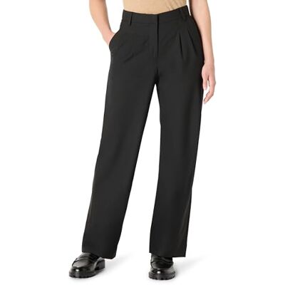 AEWM57471_Black Amazon Essentials Damskie spodnie do sukienki o luźnym kroju, Czarny, 54 AEWM57471_Black Amazon Essentials Damskie spodnie do sukienki o luźnym kroju, Czarny, 54