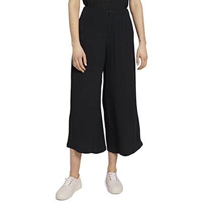 1025731 TOM TAILOR Denim Damski spodnie culotte , 14482 Deep Black, XS 1025731 TOM TAILOR Denim Damski spodnie culotte , 14482 Deep Black, XS