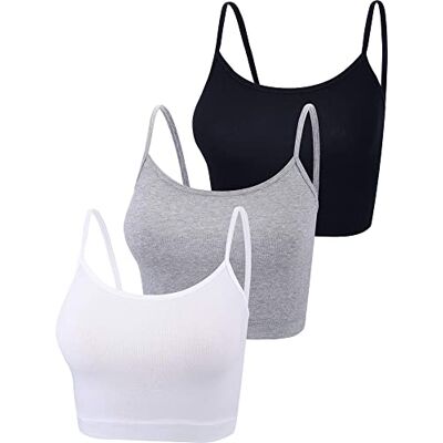 Boao-Cami Tank-01 Top na cienkich ramiączkach do uprawiania sportu, jogi, spania, 3 szt. Boao-Cami Tank-01 Top na cienkich ramiączkach do uprawiania sportu, jogi, spania, 3 szt.