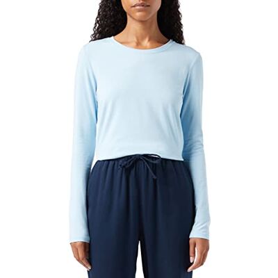 WAE45094FL18-Sky Blue-Medium Amazon Essentials Women's Koszulka z długim rękawem i okrągłym dekoltem classic fit (dostępna w wersji Plus Size), Błękitny, M WAE45094FL18-Sky Blue-Medium Amazon Essentials Women's Koszulka z długim rękawem i okrągłym dekoltem classic fit (dostępna w wersji Plus Size), Błękitny, M