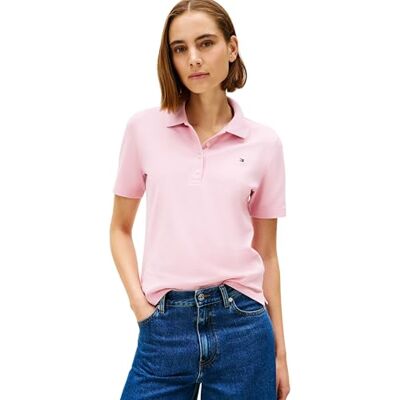 WW0WW43224TPGXXL Tommy Hilfiger Damska koszulka polo 1985 REG Pique SS WW0WW43224 S/S Polo, różowa (Bonita Pink), XXL, Różowy (Bonita Pink), XXL WW0WW43224TPGXXL Tommy Hilfiger Damska koszulka polo 1985 REG Pique SS WW0WW43224 S/S Polo, różowa (Bonita Pink), XXL, Różowy (Bonita Pink), XXL