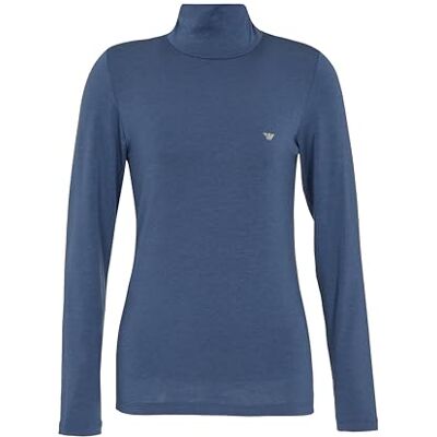 EW002039 EMPORIO ARMANI DAMSKI SWETER TECHNOLOWY Z WEŁNĄ SZYJĄ, NIEBIESKI, L, NIEBIESKI, L EW002039 EMPORIO ARMANI DAMSKI SWETER TECHNOLOWY Z WEŁNĄ SZYJĄ, NIEBIESKI, L, NIEBIESKI, L