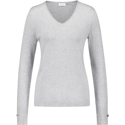 978062 GERRY WEBER Sweter rękaw 1/1, Srebrny, szary melanż, 36 978062 GERRY WEBER Sweter rękaw 1/1, Srebrny, szary melanż, 36