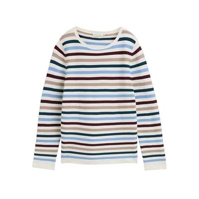 1016350 TOM TAILOR Sweter damski, 38576 Teal Colored Otoman Knit, XXL 1016350 TOM TAILOR Sweter damski, 38576 Teal Colored Otoman Knit, XXL