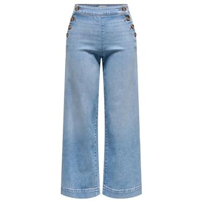 15353959-4813364 ONLY Onlmadison Hw Button Wide DNM Gen223Noos, jasnoniebieski (light blue denim), 30W / 34L 15353959-4813364 ONLY Onlmadison Hw Button Wide DNM Gen223Noos, jasnoniebieski (light blue denim), 30W / 34L