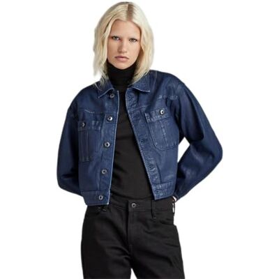 D24082 G-STAR RAW Cropped Utility kurtka damska, Niebieski (luna blue cobler -D436-G275), XXS D24082 G-STAR RAW Cropped Utility kurtka damska, Niebieski (luna blue cobler -D436-G275), XXS