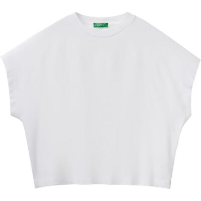 3096D1071 United Colors of Benetton t-shert, Kolor biały, S 3096D1071 United Colors of Benetton t-shert, Kolor biały, S