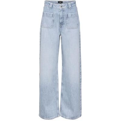 10286025 VERO MODA Women's VMKATHY SHR Wide Pocket DO319 Jeans, Light Blue Denim, 28/32, jasnoniebieski (light blue denim), 28W / 32L 10286025 VERO MODA Women's VMKATHY SHR Wide Pocket DO319 Jeans, Light Blue Denim, 28/32, jasnoniebieski (light blue denim), 28W / 32L