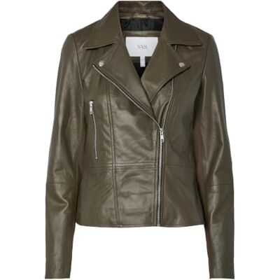 26018510-4795143 Y.A.S Damska kurtka Yassophie Leather Jacket Noos, Dark Olive, S, ciemnooliwkowy, S 26018510-4795143 Y.A.S Damska kurtka Yassophie Leather Jacket Noos, Dark Olive, S, ciemnooliwkowy, S