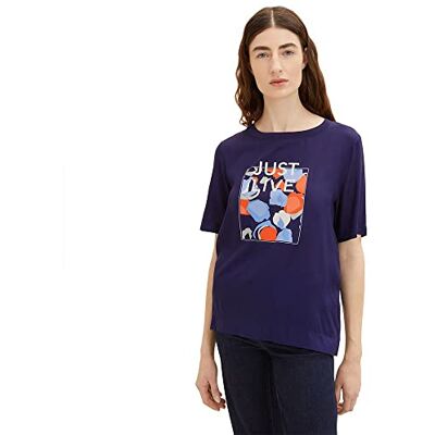 1035460 TOM TAILOR Damski T-shirt , 11331 Atlantic Ocean Blue, M 1035460 TOM TAILOR Damski T-shirt , 11331 Atlantic Ocean Blue, M