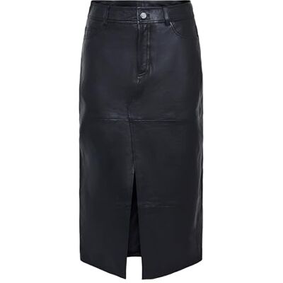 26035280 YASMINA HMW LEATHER LONG SKIRT NOOS, czarny, XXL 26035280 YASMINA HMW LEATHER LONG SKIRT NOOS, czarny, XXL