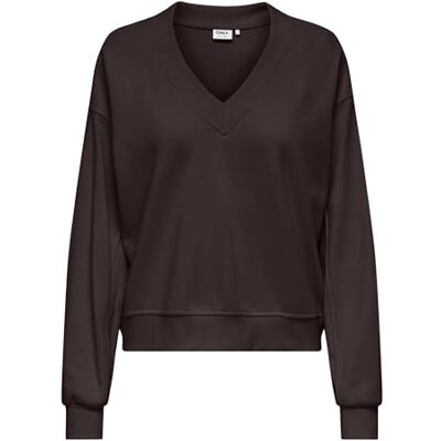 15356114-4892235 Onlbella L/S dekolt w serek Ub SWT, Tort czekoladowy, L 15356114-4892235 Onlbella L/S dekolt w serek Ub SWT, Tort czekoladowy, L