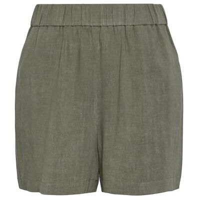 17146435 PIECES Pcvinsty Hw Linen Shorts Noos lniane szorty, Deep Lichen Green, M 17146435 PIECES Pcvinsty Hw Linen Shorts Noos lniane szorty, Deep Lichen Green, M