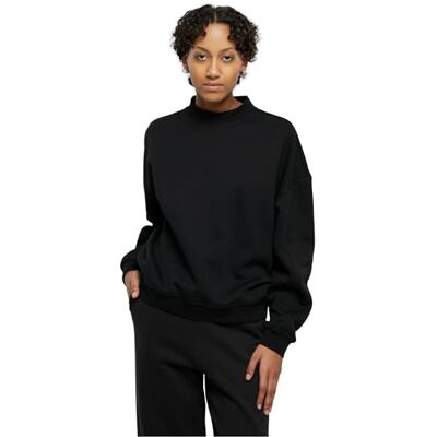 TB6087 Urban Classics Damska bluza damska oversized Organic Crewneck, czarny, XS TB6087 Urban Classics Damska bluza damska oversized Organic Crewneck, czarny, XS