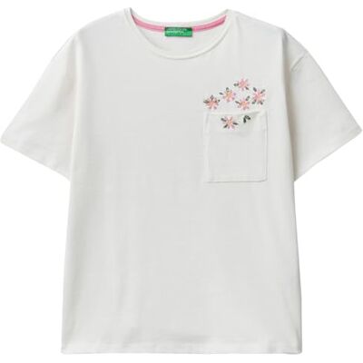 3BL0D106M Undercolors of Benetton Koszulka damska, Śmietana 0z3, XXS 3BL0D106M Undercolors of Benetton Koszulka damska, Śmietana 0z3, XXS