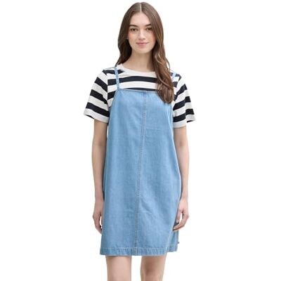 1046643 TOM TAILOR Denim Sukienka damska, 10117 Used Bleached Blue Denim, XS 1046643 TOM TAILOR Denim Sukienka damska, 10117 Used Bleached Blue Denim, XS