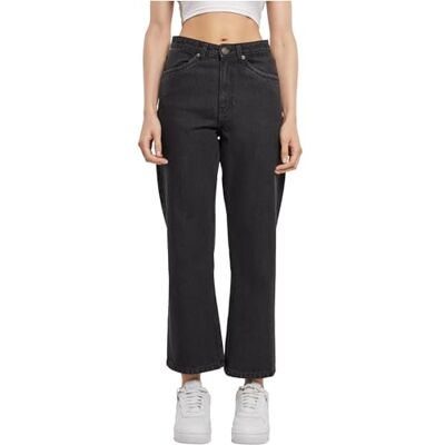 TB6815 Urban Classics Spodnie damskie Cropped Straight Leg Denim Pants Black Washed 29, Black washed, 29 TB6815 Urban Classics Spodnie damskie Cropped Straight Leg Denim Pants Black Washed 29, Black washed, 29