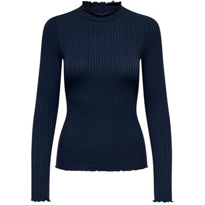 15228065-4890763 Jdy Fransiska Life L/S Hi-NCK Top Jr Noos, granatowy blezer, XS 15228065-4890763 Jdy Fransiska Life L/S Hi-NCK Top Jr Noos, granatowy blezer, XS