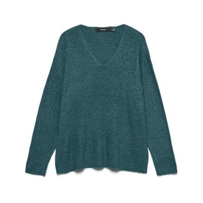10337365-4927258 VERO MODA Vmcrewlefileglitter Ls V-Nk sweter Noos, Mediterranea, L 10337365-4927258 VERO MODA Vmcrewlefileglitter Ls V-Nk sweter Noos, Mediterranea, L