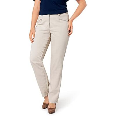 703497-21 ULLA POPKEN Stretchhose Mony L Spodnie Damskie, Biały (Ecru 21), 6 anni 703497-21 ULLA POPKEN Stretchhose Mony L Spodnie Damskie, Biały (Ecru 21), 6 anni