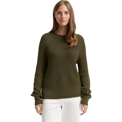 1043309 TOM TAILOR Denim Sweter damski, 10669 Grape Leaf Green, XXL 1043309 TOM TAILOR Denim Sweter damski, 10669 Grape Leaf Green, XXL