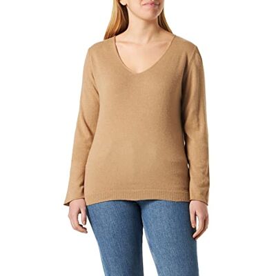 IC0995026W-171045-XXL Mexx Damski sweter z dekoltem w serek, wielbłąd, XXL IC0995026W-171045-XXL Mexx Damski sweter z dekoltem w serek, wielbłąd, XXL