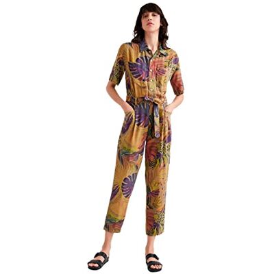 22SWPW18 Desigual Pant_lara Kombinezon damski, zielony, S 22SWPW18 Desigual Pant_lara Kombinezon damski, zielony, S