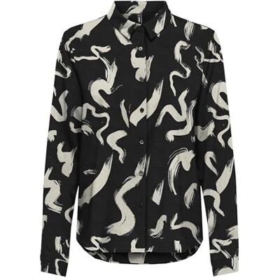 15330238 Onlnova Life Elite L/S Lynne koszulka AOP, Czarny/Aop:587 Yoko, XS 15330238 Onlnova Life Elite L/S Lynne koszulka AOP, Czarny/Aop:587 Yoko, XS