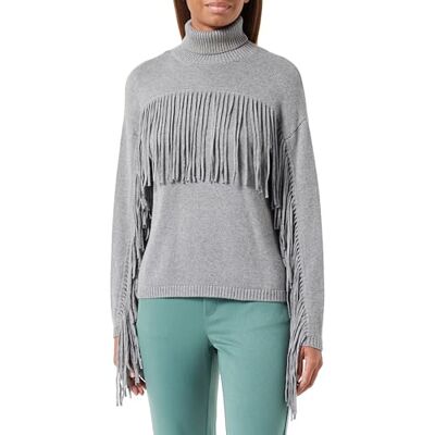 DK3557.000.G23138B Replay Damski sweter mieszanka bawełny/kaszmiru, Medium Grey Melange M06, XS DK3557.000.G23138B Replay Damski sweter mieszanka bawełny/kaszmiru, Medium Grey Melange M06, XS