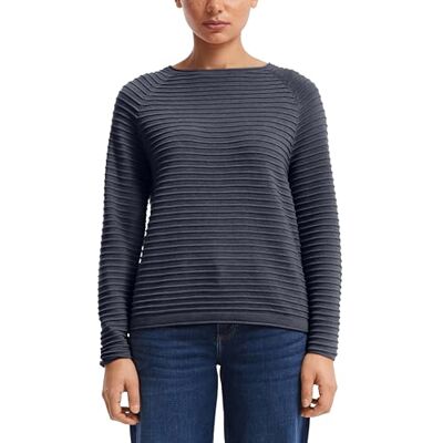 2133366 QS Sweter z długim rękawem, niebieski, XXL 2133366 QS Sweter z długim rękawem, niebieski, XXL
