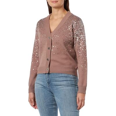 11019470-ID02 IDONY Damski kardigan , taupe, XS/S, szarobrązowy, XS-S 11019470-ID02 IDONY Damski kardigan , taupe, XS/S, szarobrązowy, XS-S