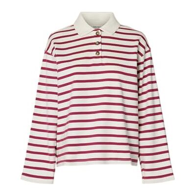 16097146-4921379 SELECTED WOMEN Slfwada Ls Stripe Collar Top Noos, Anemone, S 16097146-4921379 SELECTED WOMEN Slfwada Ls Stripe Collar Top Noos, Anemone, S