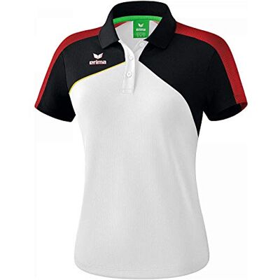 1111816 Erima Premium One 2.0 damska koszulka polo biały Weiß/Schwarz/Rot/Gelb 38 1111816 Erima Premium One 2.0 damska koszulka polo biały Weiß/Schwarz/Rot/Gelb 38