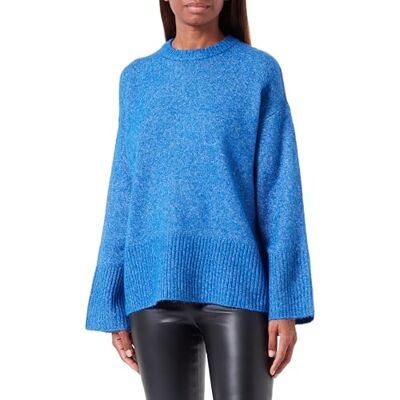 12236273 Bestseller A/S Damski sweter JXOLLIE Diverse Oversize Crew Knit, niebieski Iolite/Detail:/Limeade Neck Piping, XS, Blue Iolite/Detail:/Limeade Neck Piping, XS 12236273 Bestseller A/S Damski sweter JXOLLIE Diverse Oversize Crew Knit, niebieski Iolite/Detail:/Limeade Neck Piping, XS, Blue Iolite/Detail:/Limeade Neck Piping, XS