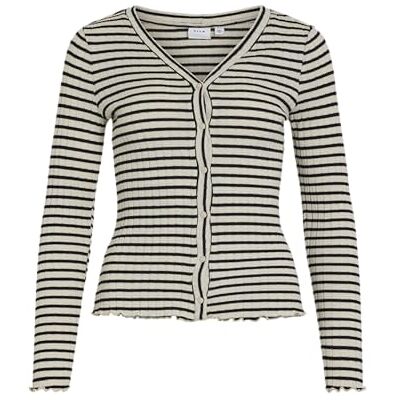 14107473-4801015 Virika L/S kardigan z dekoltem w serek, brzoza, S 14107473-4801015 Virika L/S kardigan z dekoltem w serek, brzoza, S
